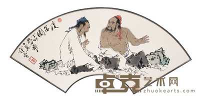 范曾 1987年作 度吕图 镜心 22.5×61.5cm